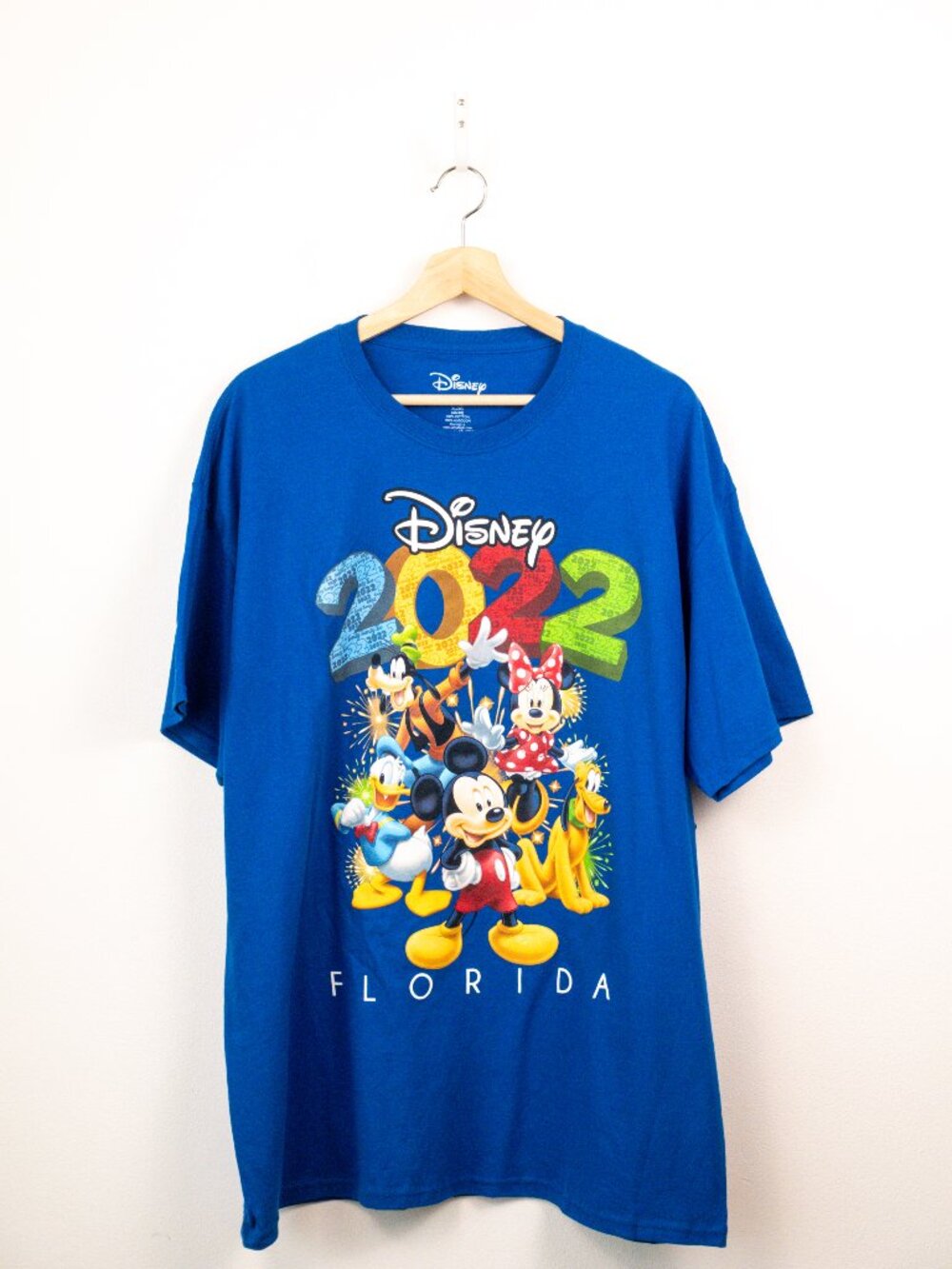 Disney 2022 Florida Mickey Minnie Donald Goofy Graphic T-Shirt XL